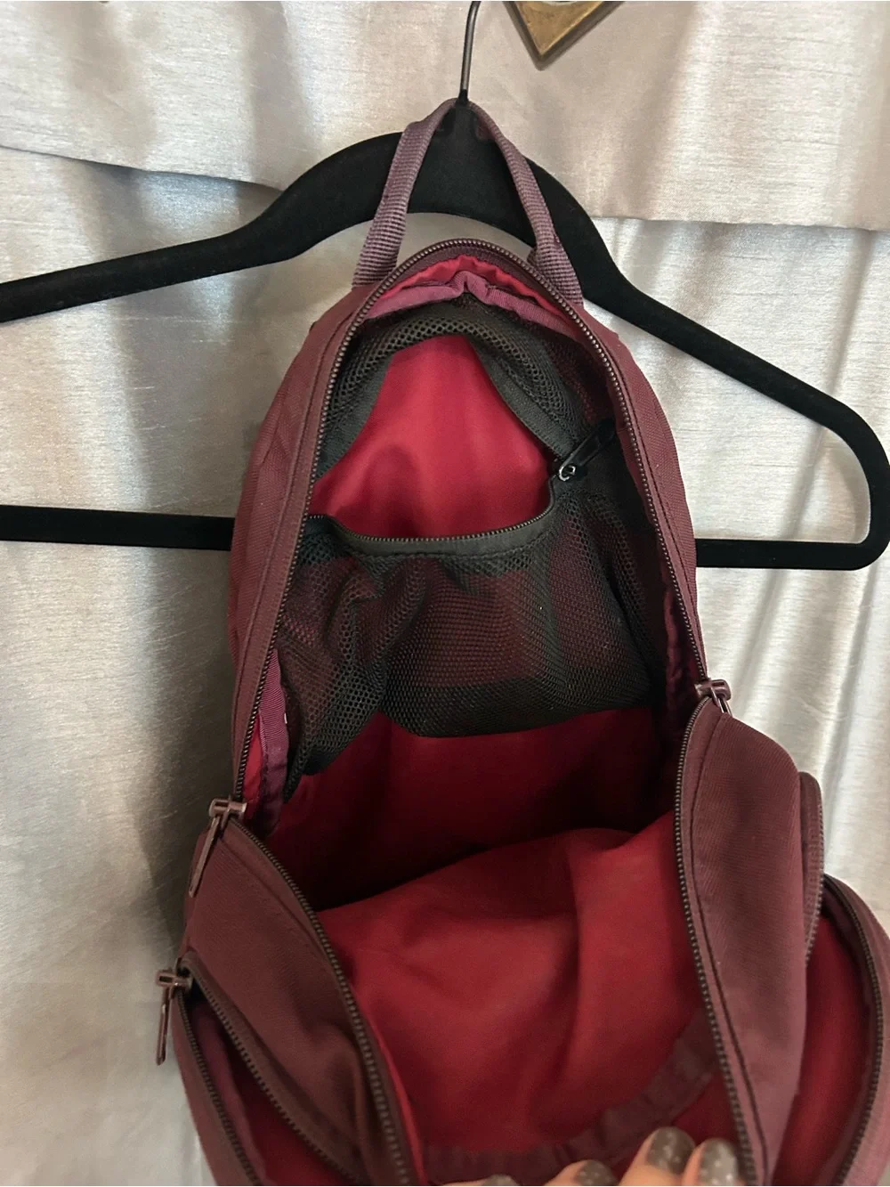 Dakine Two-Tone Burgundy and Red Backpack